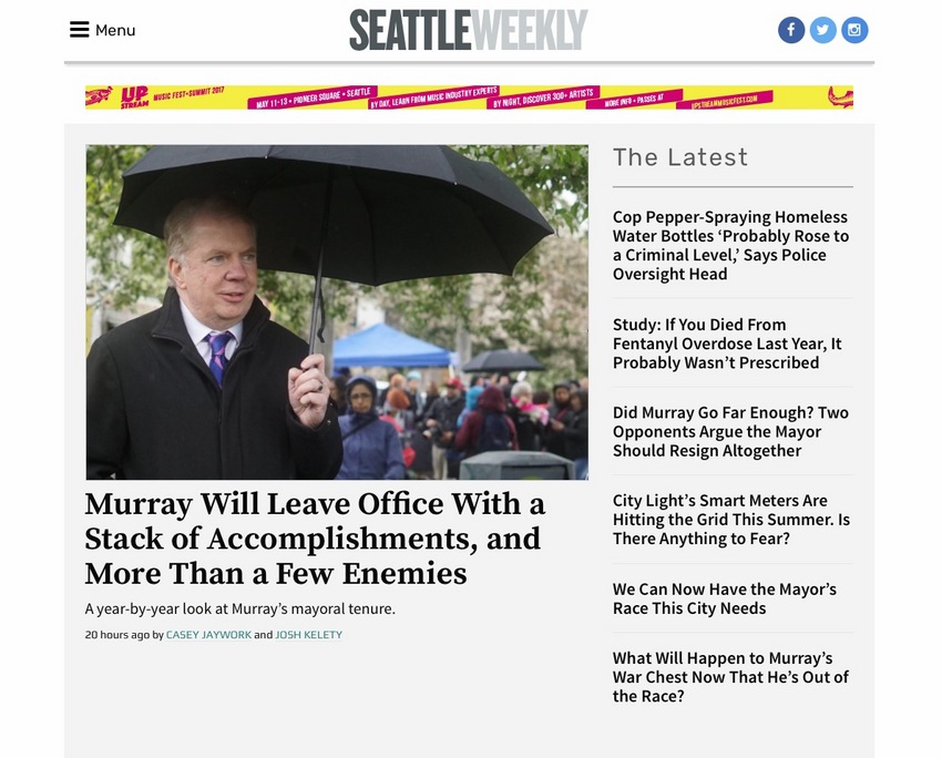 Working With Seattle Weekly