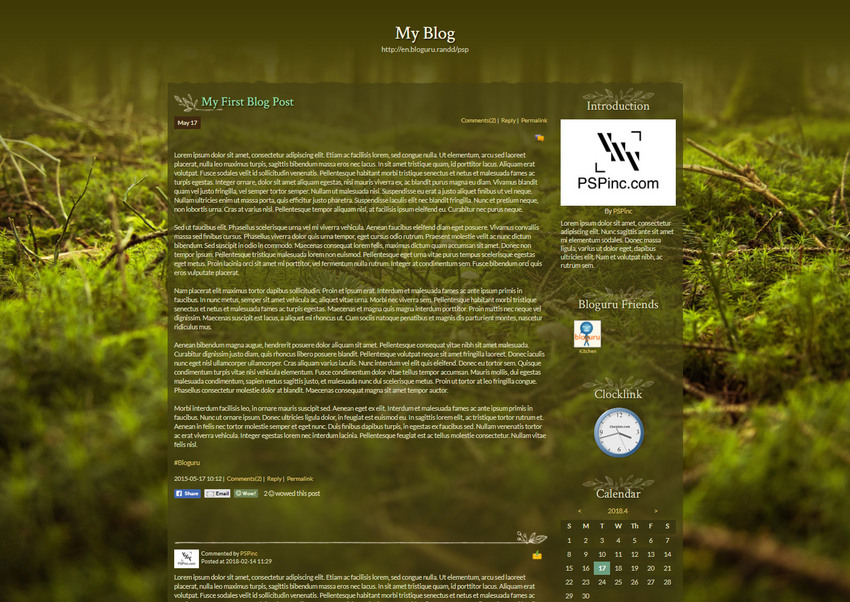 New April Theme "Deep Forest"
