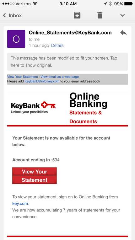 Watch out for phishing mail
