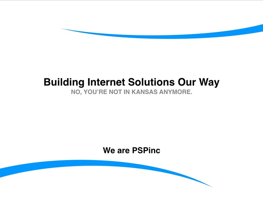 We are PSPinc