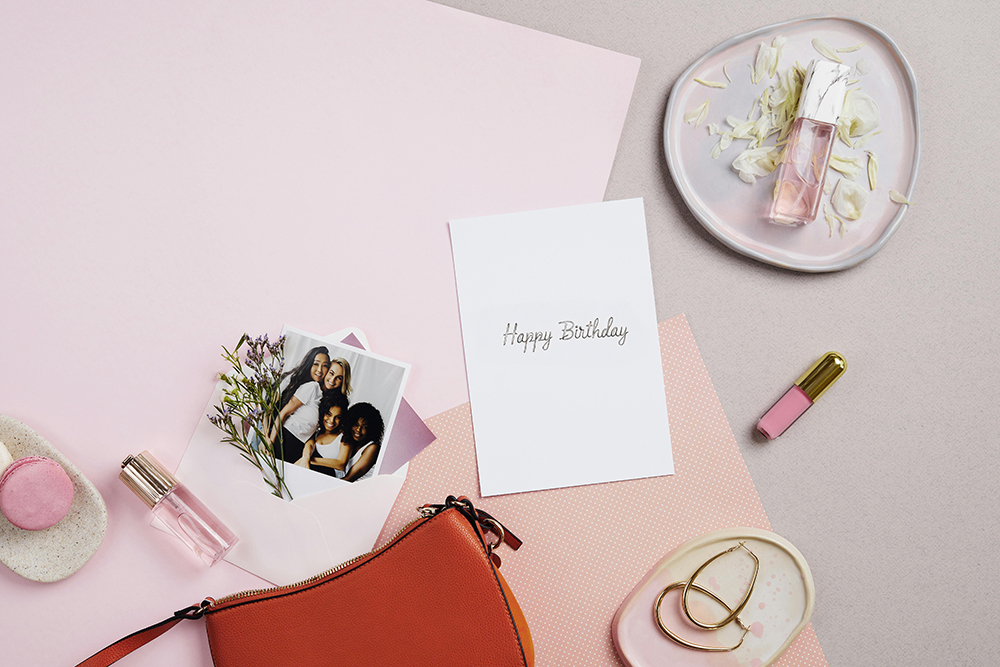 happy birthday greeting card with photos