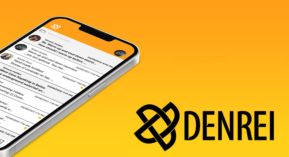 denrei app interface on a phone