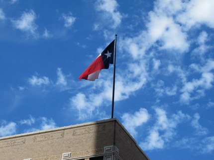 テキサス州の旗は、星が一つです...