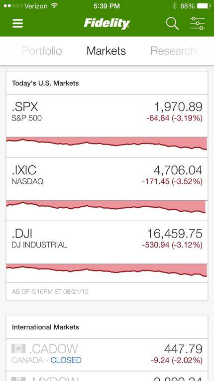 米国株価激落
