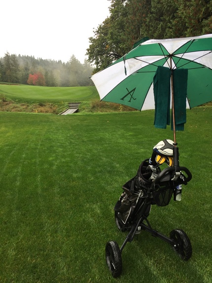 ゴルフが終わったら豪雨