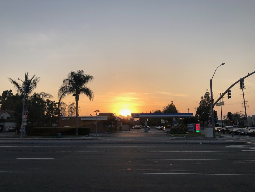 カリフォルニアの夕日