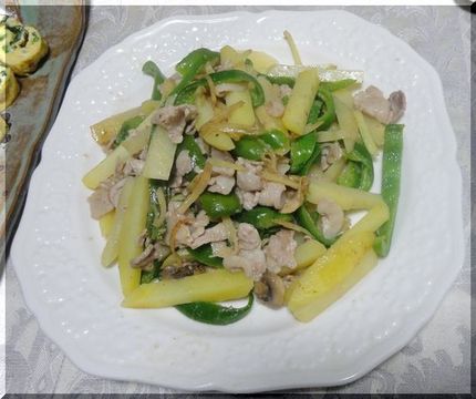 じゃがいもと豚肉のシャキシャキ...