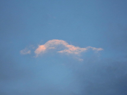 【宙】雨上がりの夕日