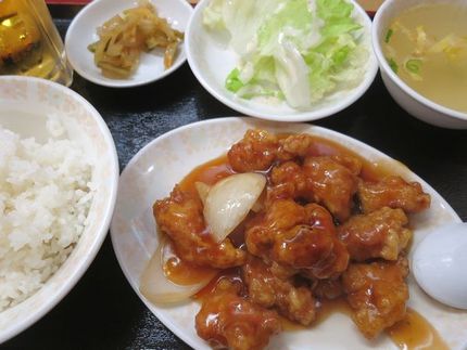酢豚セット（４）＠中国料理【燕...