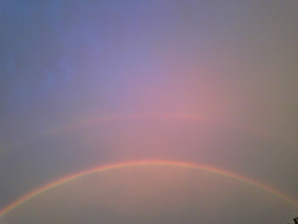 素晴らしい双子の虹。