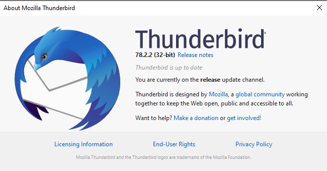 Thunderbird 78....