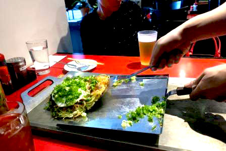 Orthodox okonomiyaki arrives ...