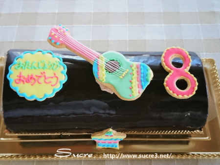ギターのアイシングクッキーでバースデー お菓子教室シュクレ Bloguru