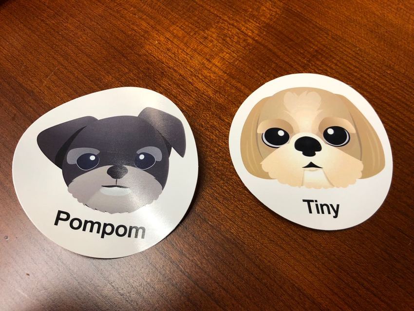 Pompom and Tiny Stickers