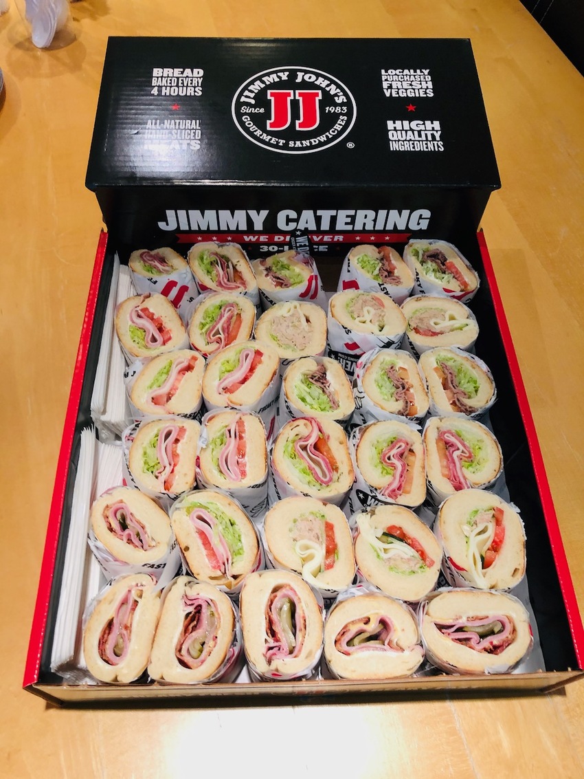 Lunch from Jimmy Johns