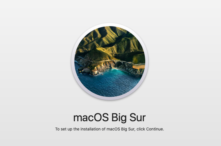 Mac OS 11 ... Big Sur