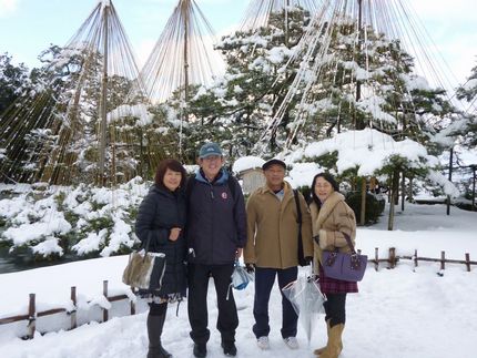 雪の兼六園