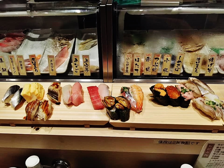 阪神スナックパークの握り寿司！