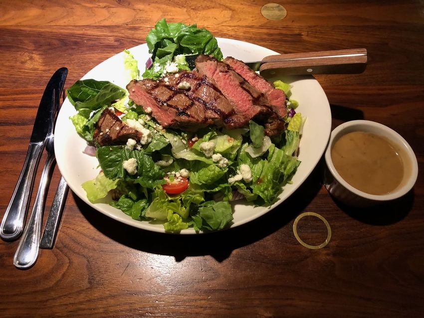 Steak Salad at 13 Coins in Bell...