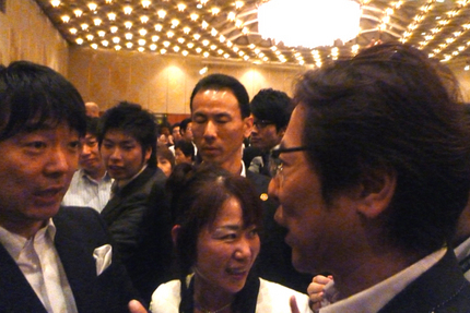 橋下市長と立ち話し