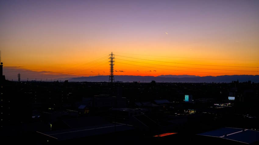 今日の夕景(2022.12.0...