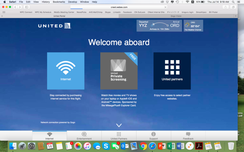 United Airline WiFi