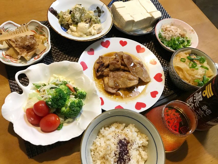 豚ロース生姜焼き玄米定食