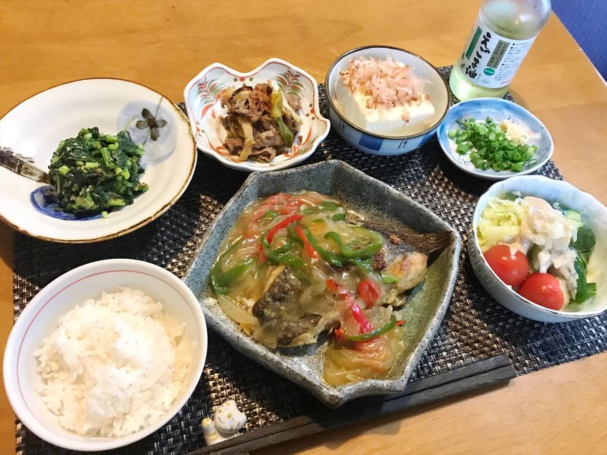 カレイのあんかけ定食