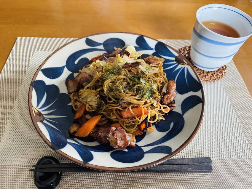 今朝は焼きそば