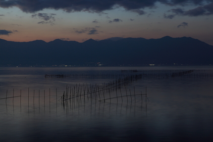 琵琶湖の夕景(3)