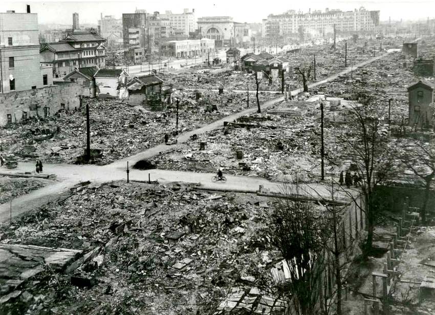 After Osaka air raid.