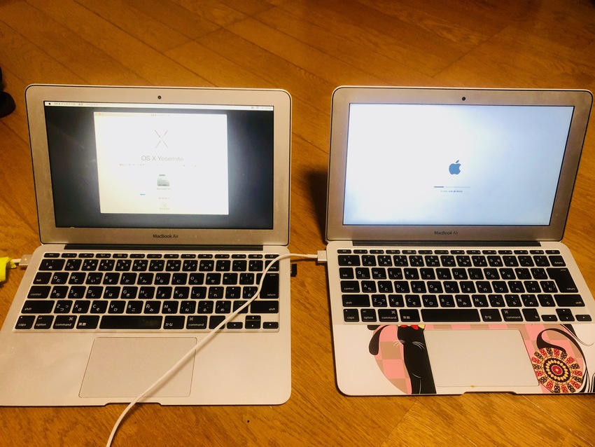 両方ともMacBook Air
