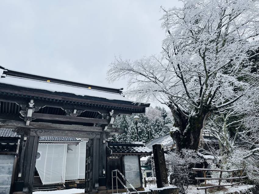 福正寺は雪景色！