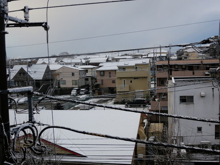 屋根には結構雪が積もっていた。