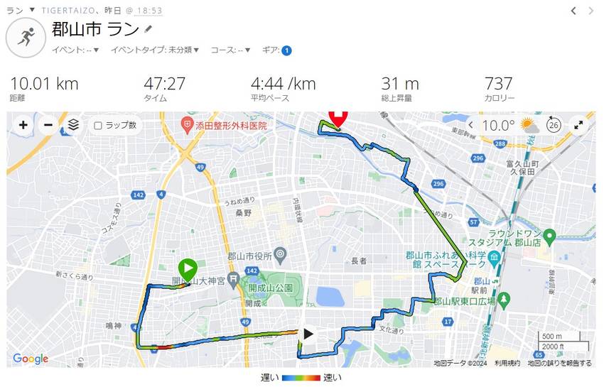 【Day890】10km走タイ...