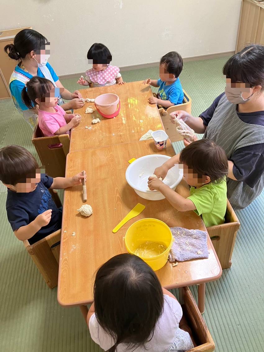 小麦粉粘土遊び〜☺️