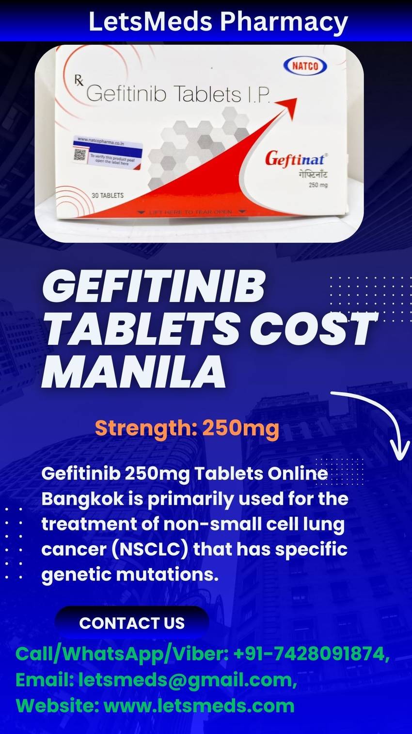 Buy Gefitinib 250mg Tablets Br...