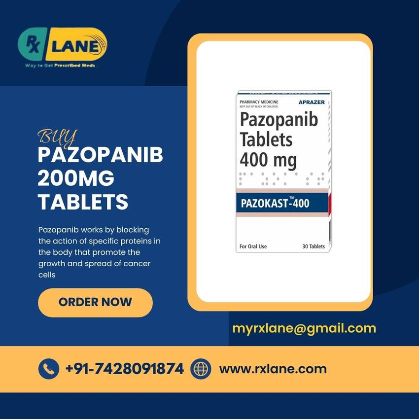 Pazopanib 200mg Tablets India...