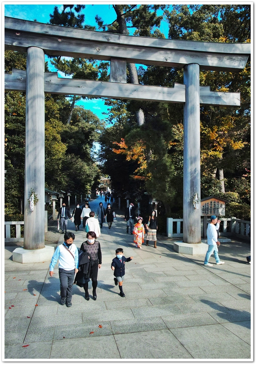 寒川神社　大鳥居。