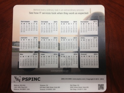 2013-2014 PSPINC Mouse Pad
