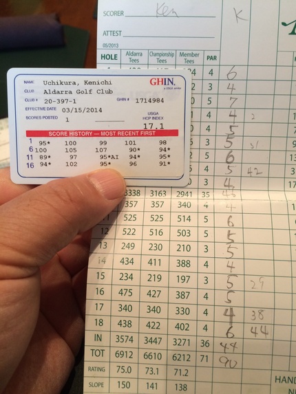 First golf score posted today.