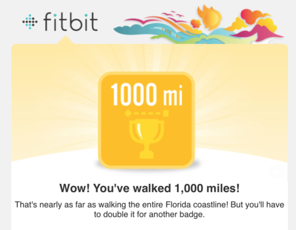 Walked 1,000 Miles