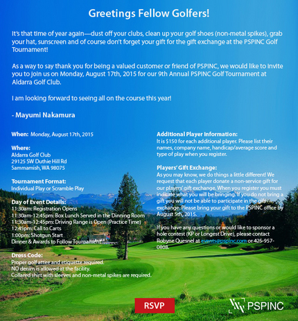 PSPINC 9th Annual Golf Tourna...