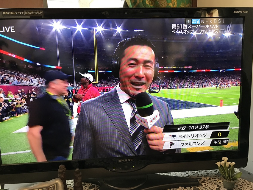 Watching Super Bowl on NHK i...
