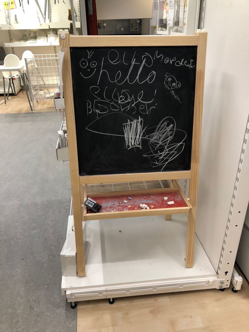 Pompom was here at IKEA today.