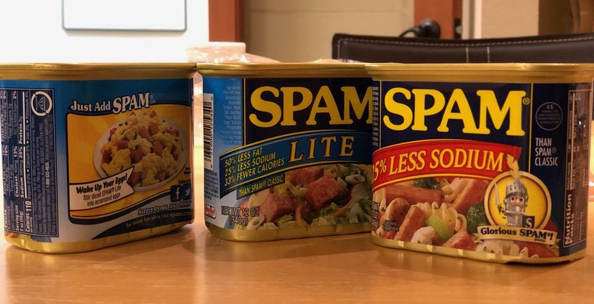 We had SPAM RICE for lunch t...