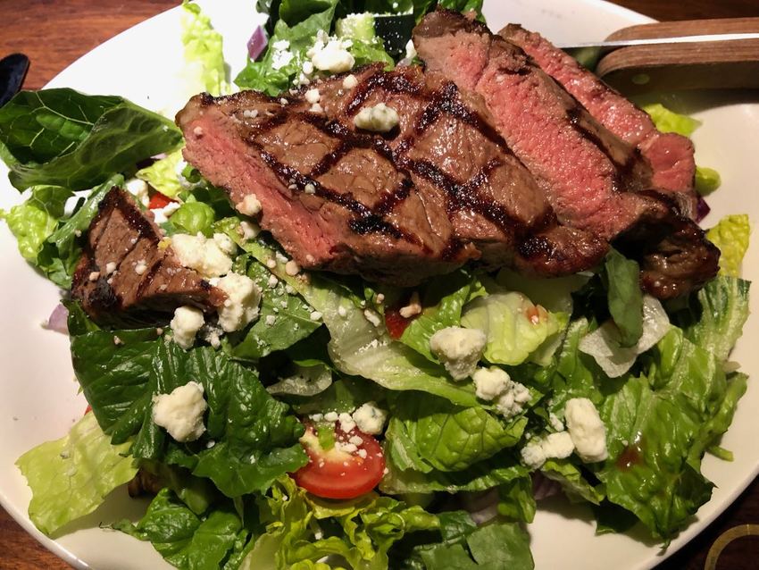 Steak Salad at 13 Coins in Bell...