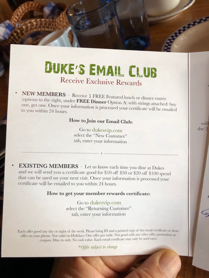 Duke's VIP Program Registration
