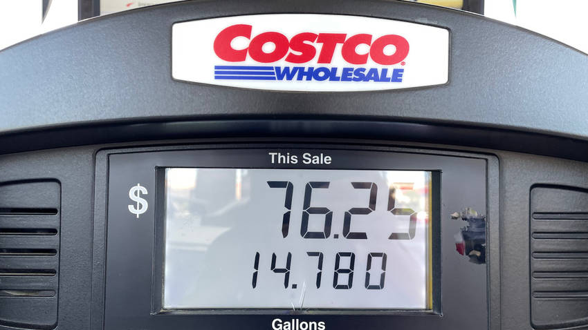 I used 14.78 Gallons of Gas in...