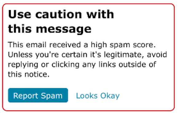 New Spam Recognition / Report...
